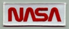 NASA WORM ON TWILL, Patch by Saunders Military Insignia