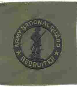 Army National Guard Recruiter ID Badge Official Identification Card for National Guard Recruiters