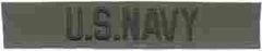 Navy Branch Tape subued Patch, sew on - Saunders Military Insignia