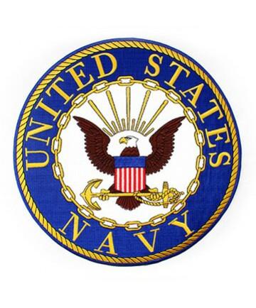 Navy Logo Large Jacket patch 10