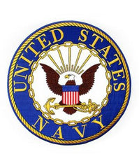 Navy Logo Large Jacket patch 10" in diameter by Saunders Military Insignia