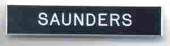 Navy Name Plate Black (Personalize) - Saunders Military Insignia