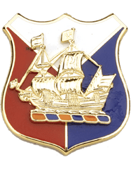New York State Headquarters Army National Guard Unit Crest - Saunders Military Insignia