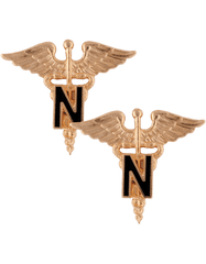 Nurse Army Branch Of Service badge by Saunders Military Insignia
