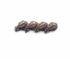 Oak Leaf Cluster 4 on a bar Bronze Ribbon Device by Saunders Military Insignia