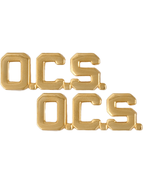 OCS Letters Army branch of service badge - Saunders Military Insignia