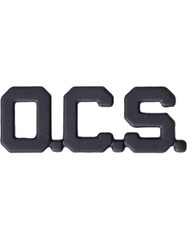 OCS Letters Army branch of service badge in black metal by Saunders Military Insignia