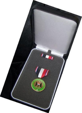 Operation Iraqi Freedom Commemorative Medal Presentation Case by Saunders Military Insignia