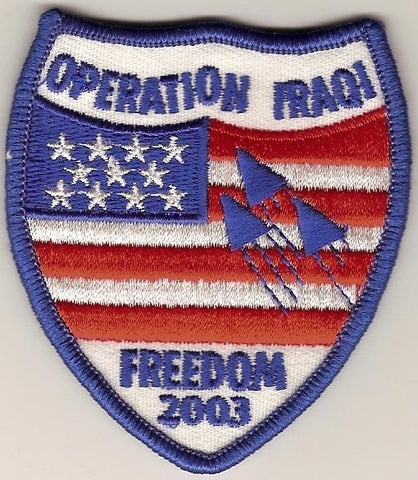 Operation Iraqi Freedom Custom made Cloth Patch by Saunders Military Insignia