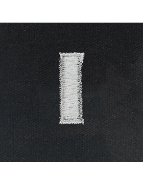 OPFOR 1st Lieutenant rank insignia in Silver Metallic threads