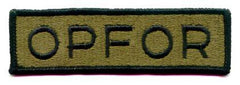 OPFOR branch tape in olive drab by Saunders Military Insignia