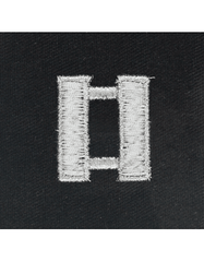 OPFOR Captain rank insignia in silver metallic threads - Saunders Military Insignia