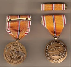 Pacific Campaign Meal with ribbon slide - Saunders Military Insignia