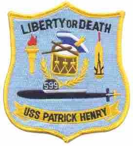 Patrick Henry Navy Submarine Patch