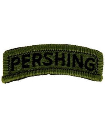 Pershing Tab in green subdued