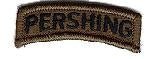 Pershing Tab in green subdued - Saunders Military Insignia