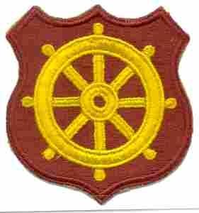 Port of Embarkation color patch, Patch WWII Repro Cut Edge - Saunders Military Insignia