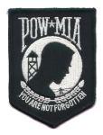 POW MIA black twill Non-Military