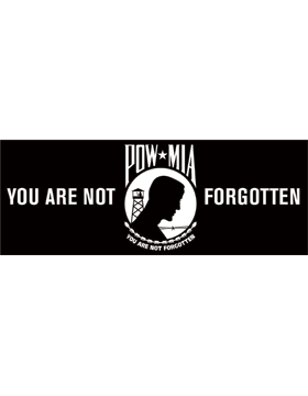 POW MIA bumper sticker