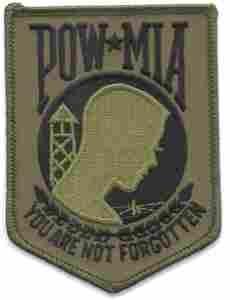 POW MIA Patch (4 Inch Size)