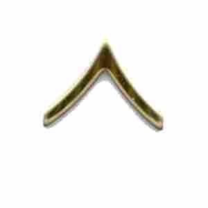 Private First Class (E2) Army Collar Chevron - Saunders Military Insignia