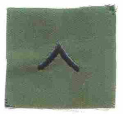 Private First Class (E2) Army Collar Chevron (Pair) - Saunders Military Insignia