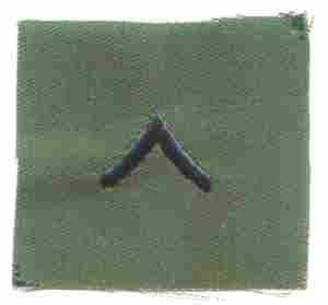 Private First Class (E2) Army Collar Chevron (Pair) - Saunders Military Insignia