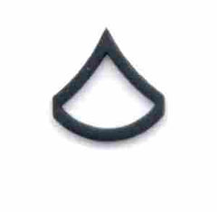 Private First Class subdued metal rank - Saunders Military Insignia