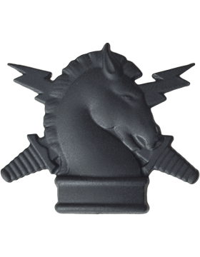 Psychological Operations Officer Army Branch Of Service Badge in black metal