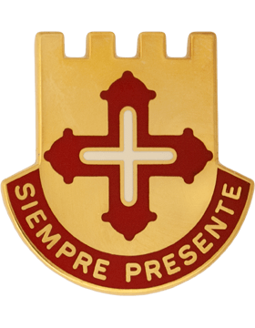 Puerto Rico National Guard Unit Crest with Siempre Presente Motto