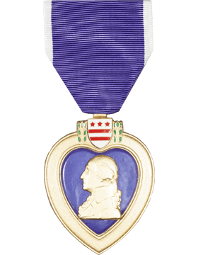 Purple Heart Full Size Medal - Saunders Military Insignia