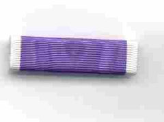 Purple Heart Medal Ribbon Bar by Saunders Military Insignia