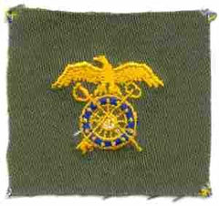 Quartermaster Badge, cloth, Olive Drab by Saunders Military Insignia
