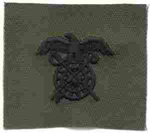 Quartermaster subdued Army Branch of Service insignia - Saunders Military Insignia