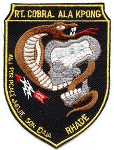 Reconnaissance Team Cobra ALA KPONG Patch, Patch, Cut Edge