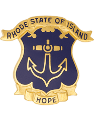 Rhode Island State Headquarters Army National Guard Unit Crest - Saunders Military Insignia