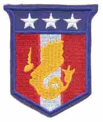 Ryukyus Command -1st design Patch, WWII Reproduction Cut Edge - Saunders Military Insignia