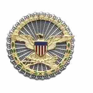 Secretary of Defense ID Badge in Dress Size Replica for Military Uniforms and Collectors