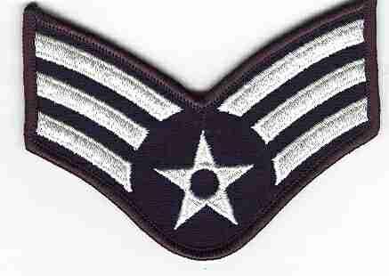 Senior Airman USAF Chevron Patch New Design Official