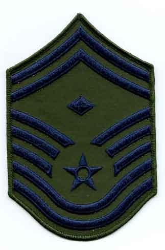 Senior Master Sergeant USAF Chevron With Diamond Center