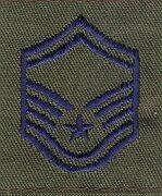 Senior Master Sergeant USAF Gortex Rank Embroidered Patch