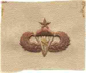 Senior Para 1 Combat Jump desert Army (1 Combat Jump)