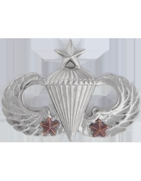 Senior Parachute wing with 2 bronze stars