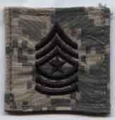 Sergeant Major Army ACU Rank with Velcro