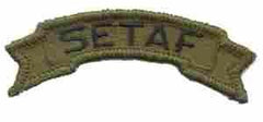 SETAF Tab in green subdued - Saunders Military Insignia