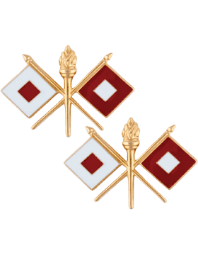Signal Corps Officer Army branch of service badge - Saunders Military Insignia