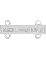 Small Bore Rifle Qualification Bar in Silver Oxide - Saunders Military Insignia