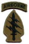 Special Forces with Tab Patch with Tab, subdued