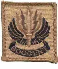 Special Operations Command Central (Special Forces) desert subdued Patch - Saunders Military Insignia