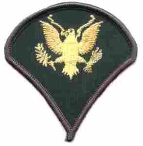 Specialist 4th (E4) Army Sleeve Chevron - Saunders Military Insignia